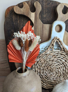 bouquet lance palmier séchée terracotta