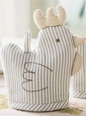 Couvre-œuf alimentaire en coton en forme de petite cocotte décorative