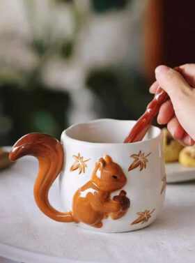 Mug écureuil en céramique – Le coup de cœur ultra mignon à offrir