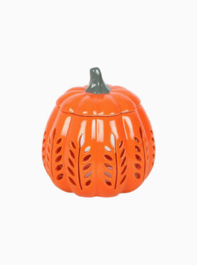 Brûleur d'huile décoratif en forme de citrouille - Coloris orange
